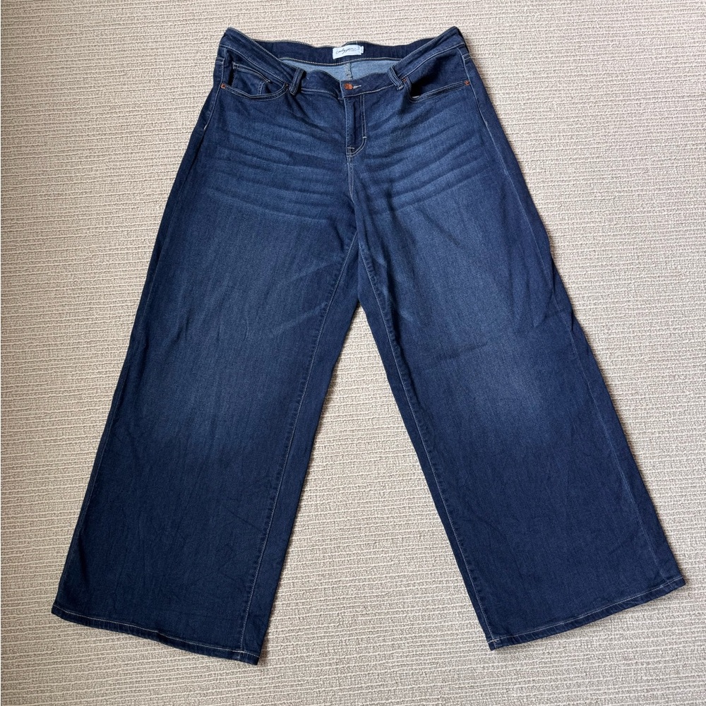 Carly Jean Los Angeles Chelsea Super Wide Leg Jeans size 1X